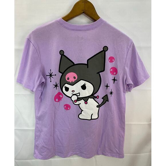 Kuromi Sanrio Kids T-Shirt Size S (3–5) Lavender Graphic Tee Mischief’s - Picture 2 of 8